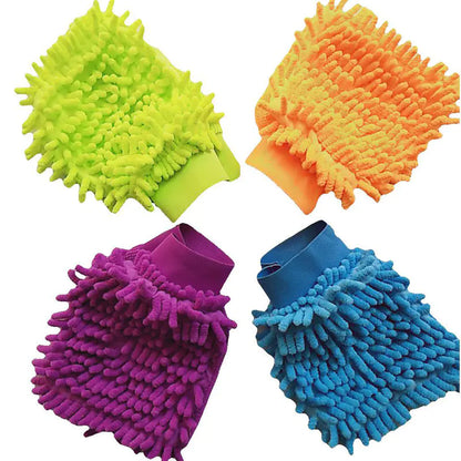 Multi-color Chenille Coral Velvet Car Wash Wipes