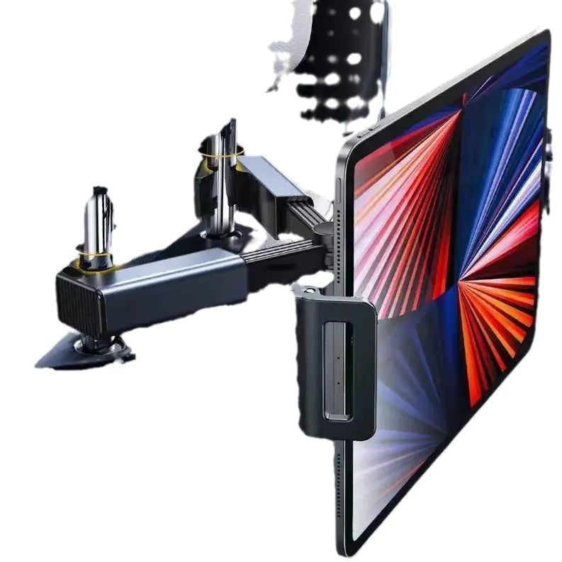 Universal Car Headrest Tablet Holder with Rotatable Design